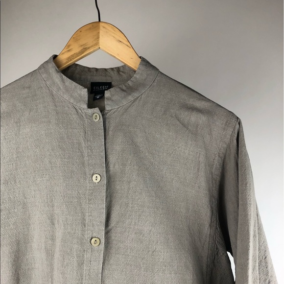 Eileen Fisher Linen/Rayon Buttondown Jacket - M - Picture 6 of 7